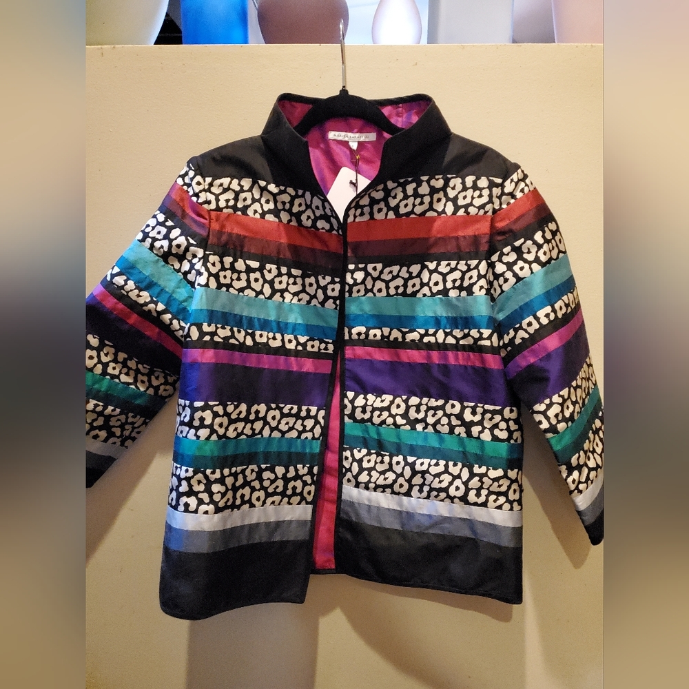 Nwt Marissa Baratelli Thai silk jacket sz 8